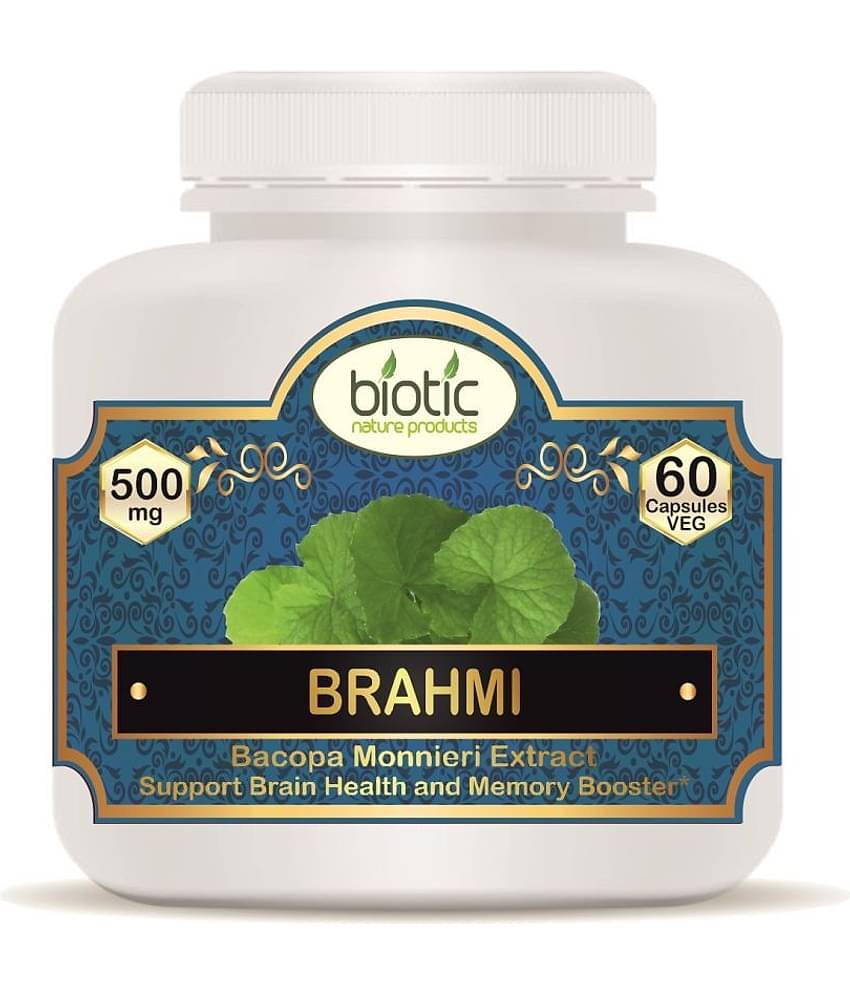 Biotic Brahmi Capsules ( Bacopa Monnieri Extract ) 500mg Capsule 60 no.s