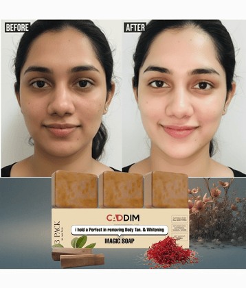 CADDIM Skin Whitening GHARSOAPS Soap for All Skin Type ( Pack of 3 )