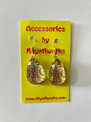 A-DROP-OF-RAIN - glass drop Earrings