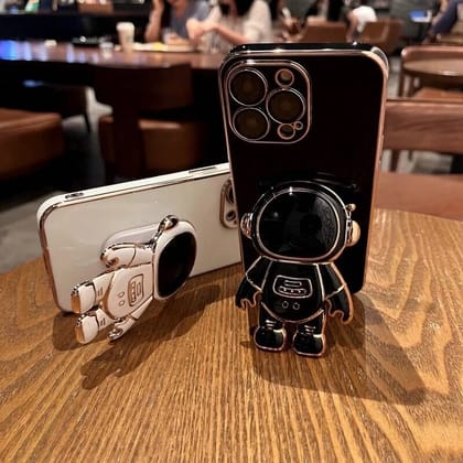 Astronaut Luxury 3D Phone Holder Soft Cases-iPhone 11 Pro Max / Pink