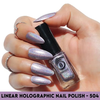 LINEAR HOLOGRAPHIC BARBIE HUE NAIL POLISH  BNP 504