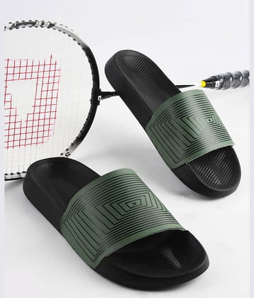 PERY PAO Olive Men's Slide Flip Flop