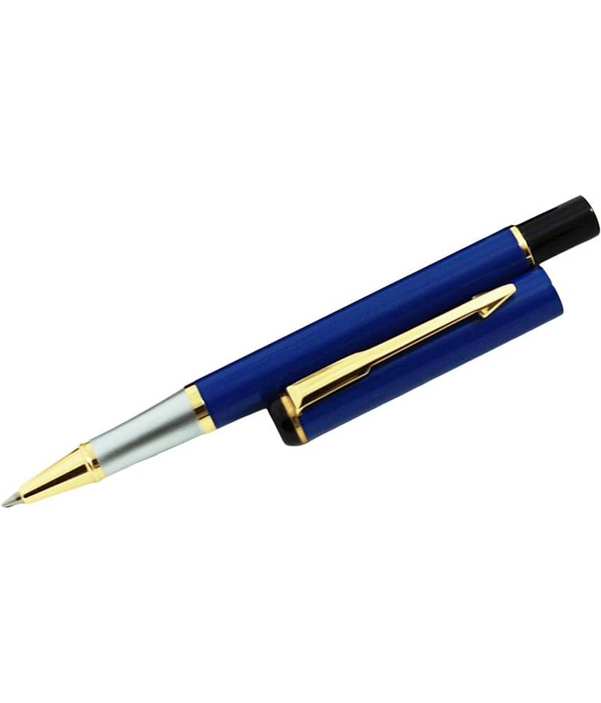 Auteur 801 Dark Blue Stylish and Elegant Metal Body Roller Ball Pen.
