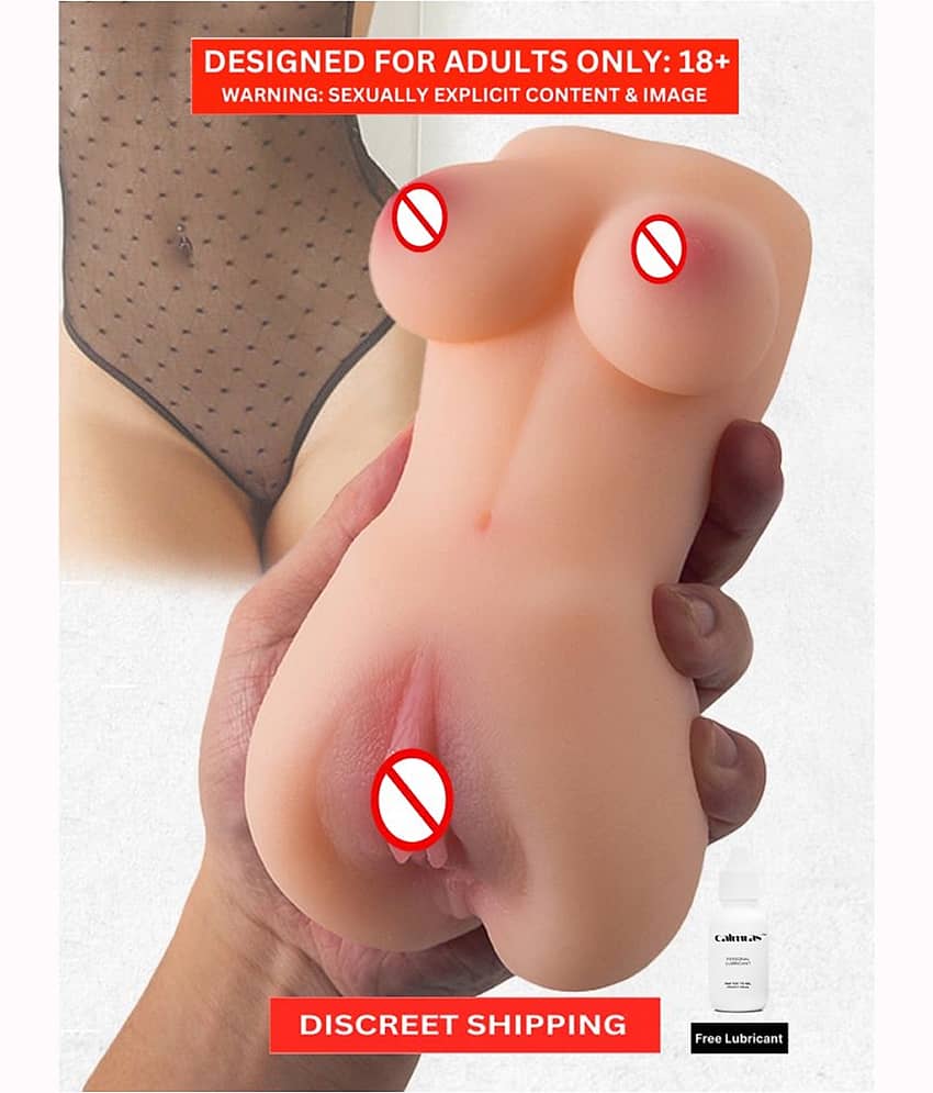 Breast and Vagina Hot Sexy Doll. Half Body Mini Doll Silicone Pocket Pussy Sex Doll With Breast And Vagina For Masturbation Toy & Free Lube By Sex Tantra