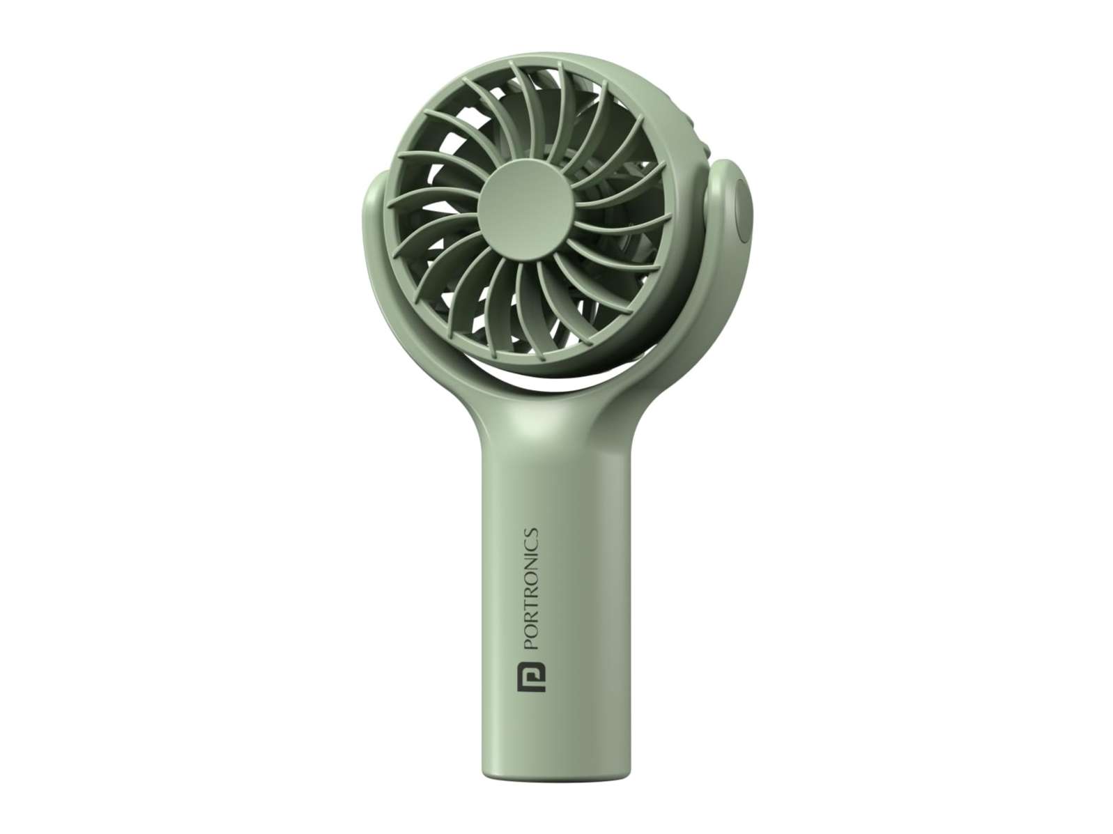 Portronics Toofan Mini, 3 Speed Modes, 7800 RPM, Rechargeable Battery, 180-degree Rotation - Green