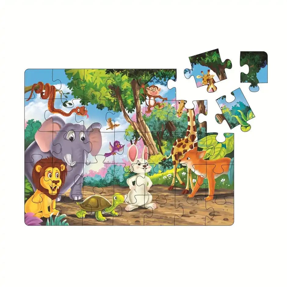 Animal Jigsaw Puzzle Toy – Educational Learning Toy (2–5 Years)