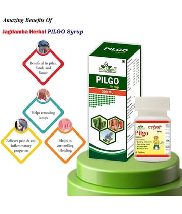 JAGDAMBA HERBAL Liquid For Piles ( Pack Of 2 )
