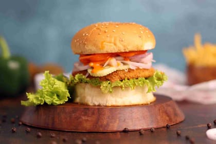 Kk classic veg burger