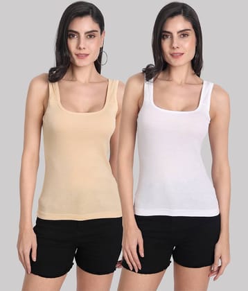 AIMLY Cotton Camisoles - Black Pack of 2