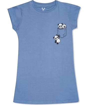 E1K Pack of 1 Girls Cotton T-Shirt ( Dark Grey )