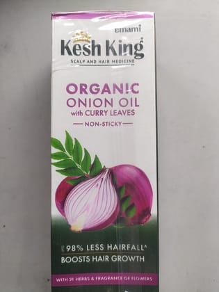 Emami Kesh king Scalp and hair medicine Organic Onion oil With curry leaves Non-sticky- 