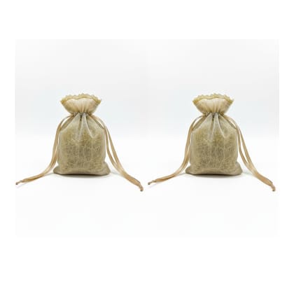 Storage Potli Bag Large   Multipurpose Gift Organizer - Set of 2