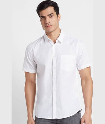 Globus - White 100% Cotton Regular Fit Men's Casual Shirt ( Pack of 1 )