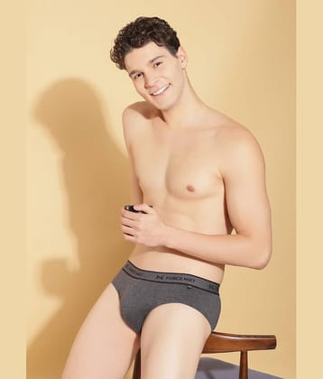 Force NXT Pack of 1 Cotton Briefs For Men's ( Black )
