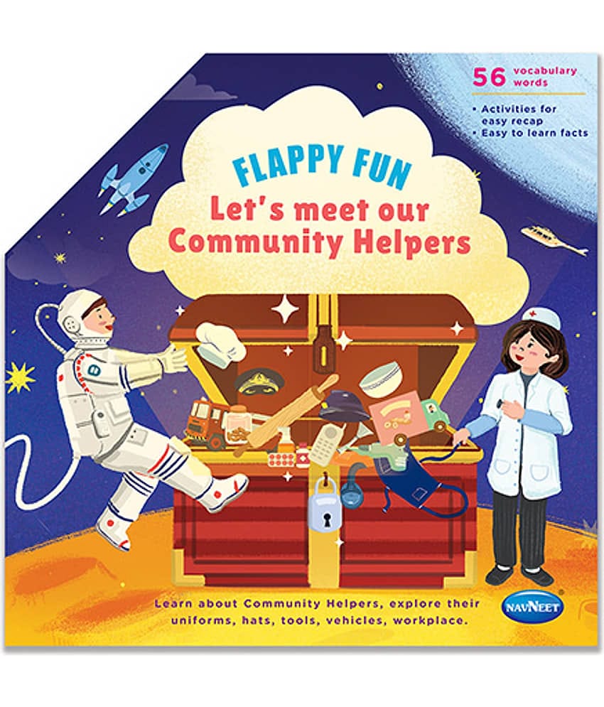 Navneet Flappy Fun Picture Book– Lets meet our Community Helpers