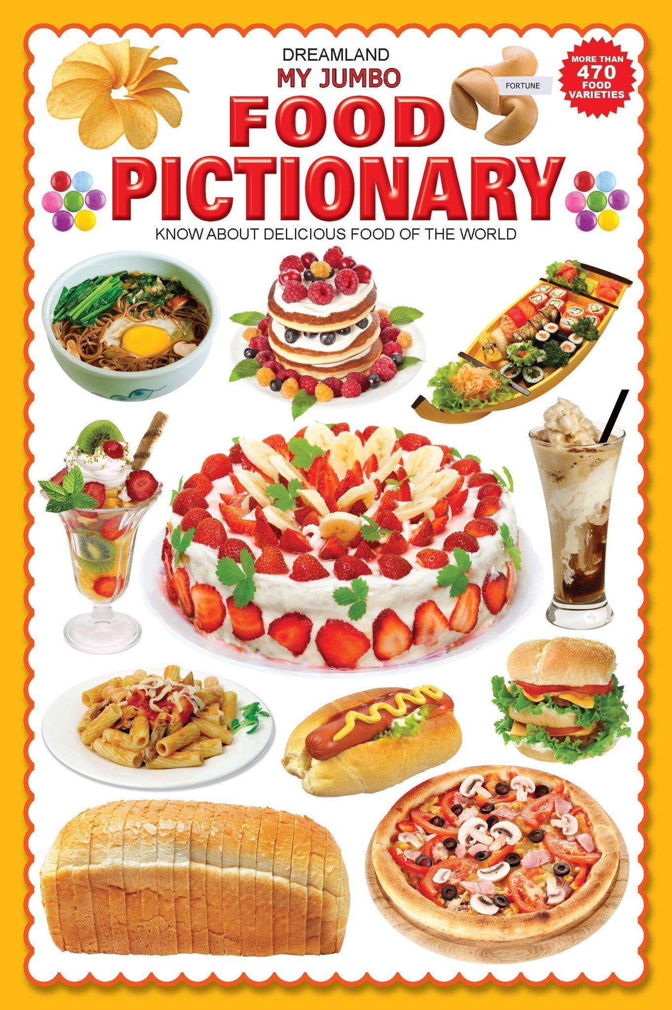 Food Jumbo Pictionary - A3 Size Book with Big Pictures for Early Learners [Paperback] Dreamland Publications [Paperback] Dreamland Publications