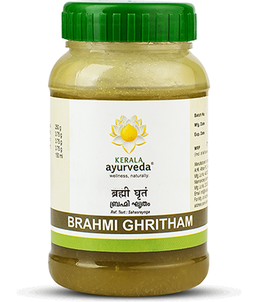 Kerala Ayurveda Brahmi Ghritham 150ml, Herbal Ghee, Improves Concentration & Recall,Boosts Mental Sharpness & Cognitive Processing