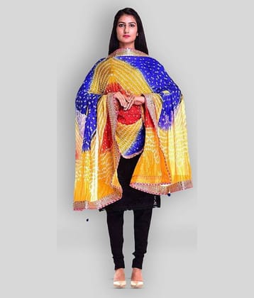 Raj Multicoloured Art Silk Bandhej Dupatta