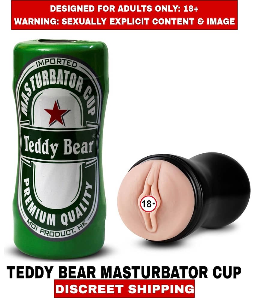 Teddy Bear Real Vagina Masturbator Silicon Male Sexy Masturbator Fleshlight Cup