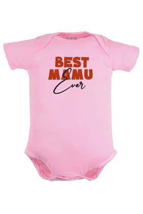 Best Mamu Ever Baby Romper | Onesies-Baby Romper / 0-3 Months / Pink