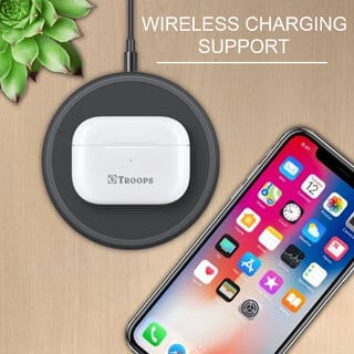 TP TROOPS 7207 FG 34H AUTO PAIRING TWS HEADSET Wireless Bluetooth 5.1 in Ear Earbuds with Mic,34 H Playtime.