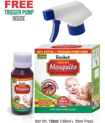 Green Dragon Mosquito Repellent Spray Rocket  Killer Concentrate 120 ml