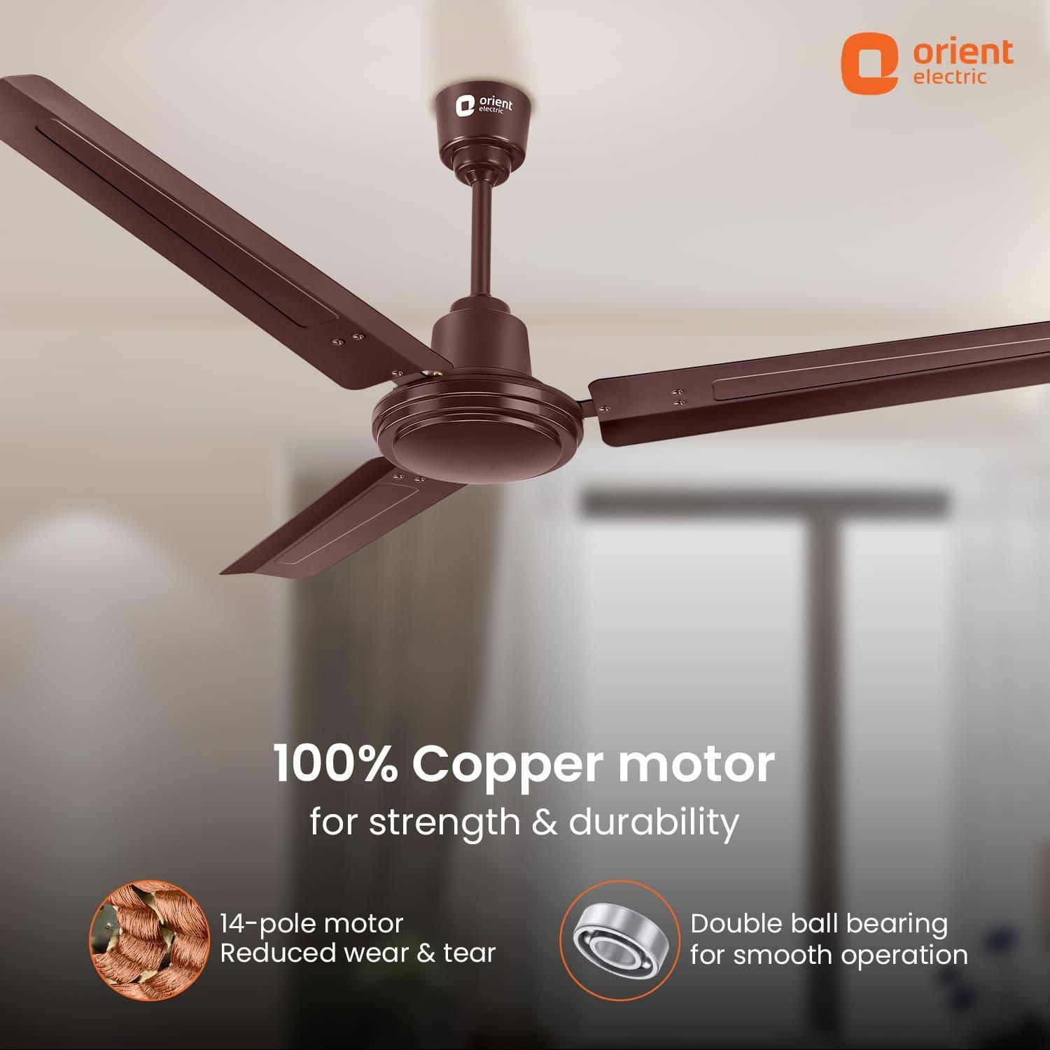 Falcon 400 Ceiling Fan | 5-Year Warranty Falcon 400 Ceiling Fan | 5-Year Warranty - 900MM / Brown