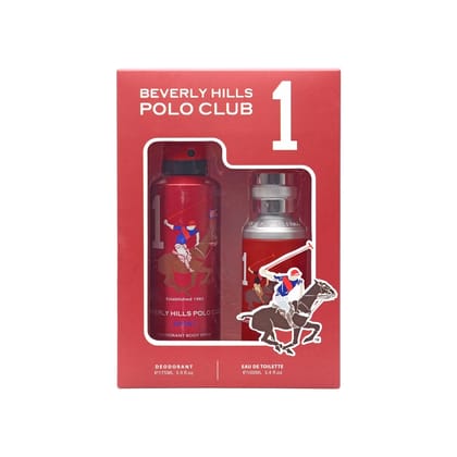Beverly Hills Polo Club Sport No.1 Gift Set for Men EAU DE TOILETTE 100ml + Sport Deodorant 175ml