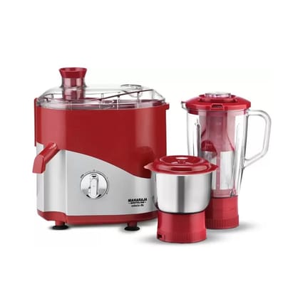 Maharaja Whiteline JX1-158 Odacio DLX 550W Juicer Mixer Grinder (2 Jars, Cherry Red)