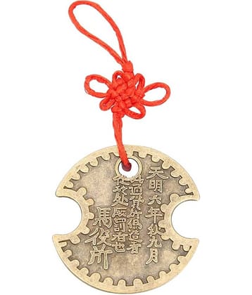 Vastughar Nanbu Wealth Lock Lucky Coin Hanging For Health Wealth and Prosperity