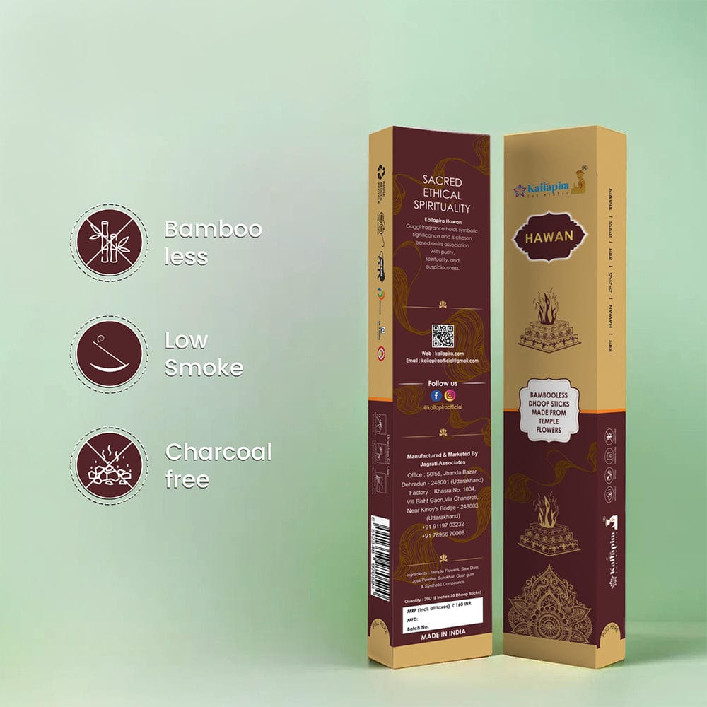 Kailapira Agarbatti Hawan incense Sticks Premium Dhoop Batti, Incense Sticks 20U