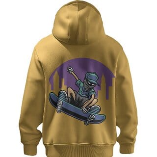 BULL CLOTHING Mens Shredder Skateboarder Printed Hoodie Casual Pullover Sweatshirt for Boys