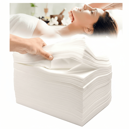 KUDIZE Laminated Water Proof Disposable Non-Woven 30 GSM Bed Sheet for Hospital; Hotel; Spa and Beauty Parlor (42 x 80 Inch)(106.68 x 203.20 cm) (Pack of 10)