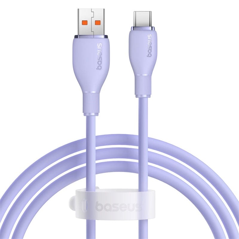 Baseus Cable USB to Type-C Pudding Series Fast Charging, 100W, -P10355703111-00-1.2m / Nebula Purple