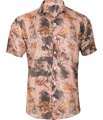 AAPSKA Poly Cotton Regular Fit Printed Half Sleeves Men's Casual Shirt - Multi ( Pack of 1 )