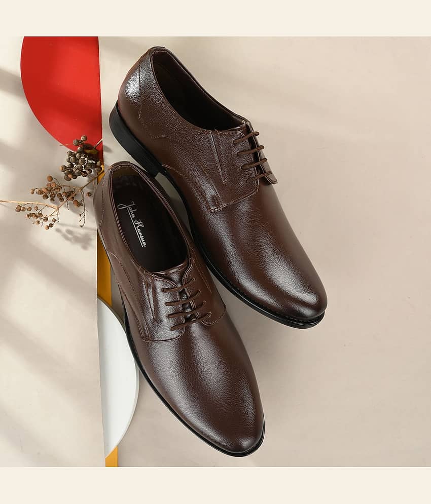 John Karsun - Brown Men's Derby Formal Shoes