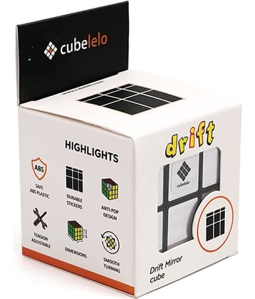 Cubelelo Drift 3x3 Stickerless Magic Speed Cube Puzzle for Kids & Adults Magic Speedy Stress Buster Brainstorming Puzzle Cube (Mirror Silver)