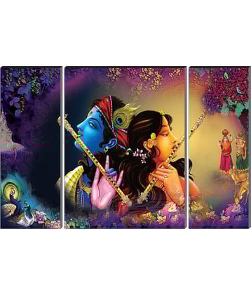Saf Lord Radha Krishna ji Religious wall hanging MDF Painting