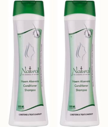 NATURAL THE ESSENCE OF NATURE - Anti Dandruff Shampoo 500 mL ( Pack of 2 )