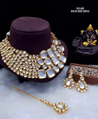 ZEVAR | Kundan Meenakari Heavy Choker Necklace Set
