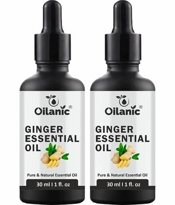 Oilanic Anti-Cellulite Ginger Oil To Reduce Body Fat Naturally Shaping & Firming Oil 30 mL Pack of 2