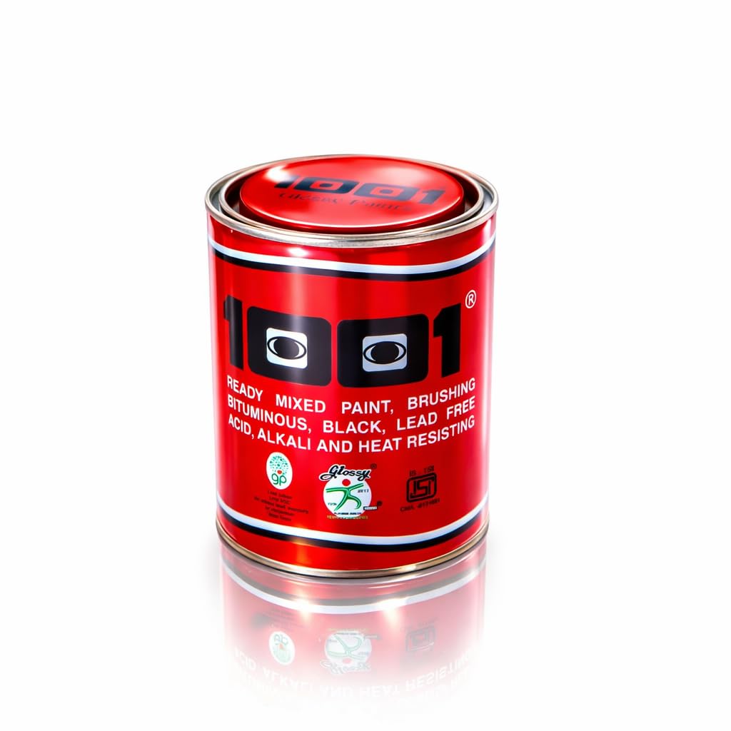 1001 RMP BRUSHING BITUMENS, LEAD FREE ALKALI AND H.R, | WATERPROOFING & PROTECTIVE COATING | IS : 158 CERTIFIED | ANTICORROSIVE COATING BLACK,Heat Resisting Passes the test at 300 C - 1 Ltr
