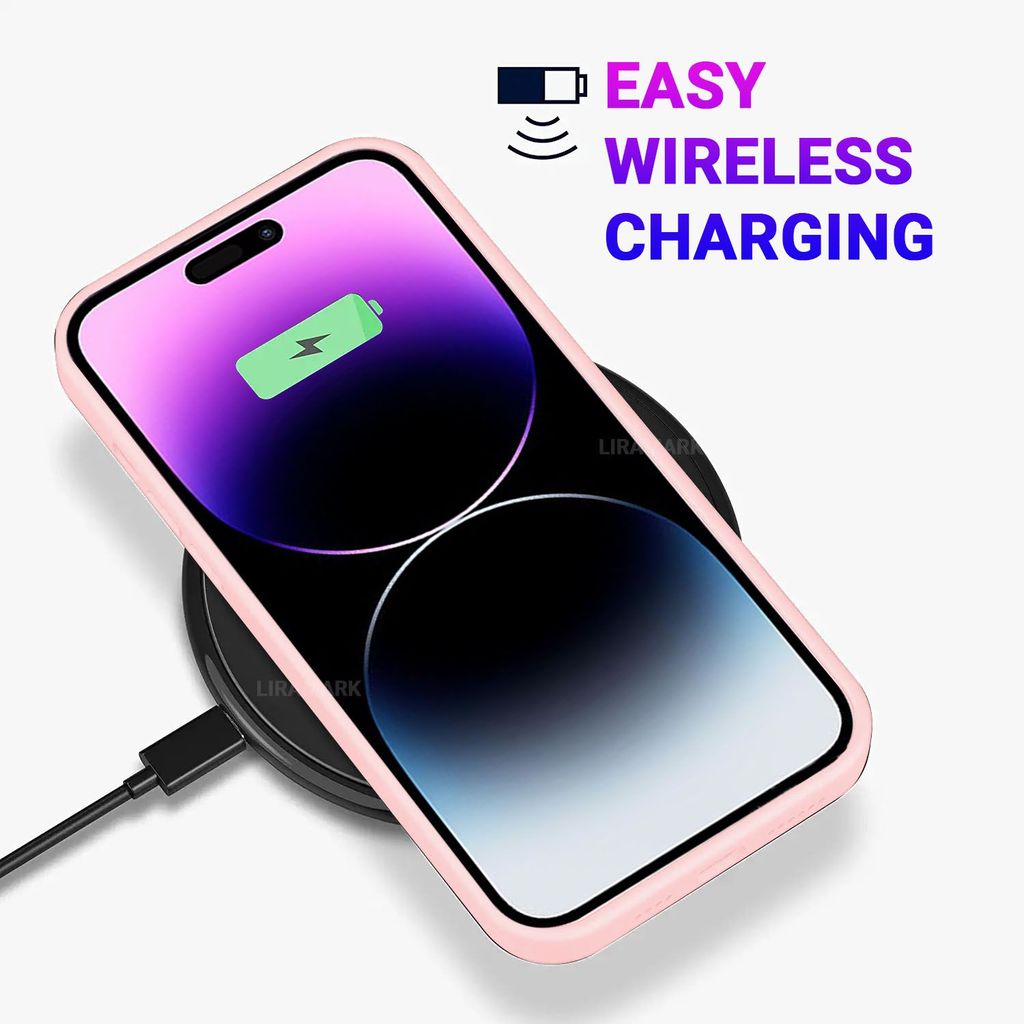 LIRAMARK Liquid Silicone Soft Back Cover Case for Apple iPhone 14 Pro (6.1 inch)