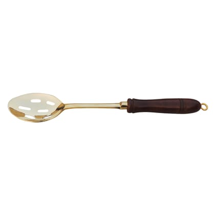 Brass Ramcha Hole With Wooden Handle (BCMAS178 C)