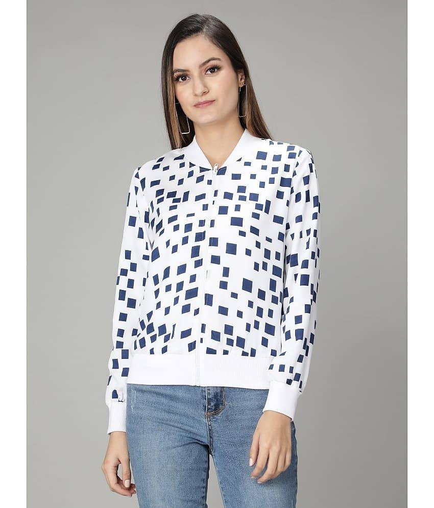 NUEVOSDAMAS Polyester Blend Maroon Bomber Jackets Single