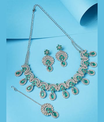 Sukkhi Green Alloy Necklace Set ( Pack of 1 )