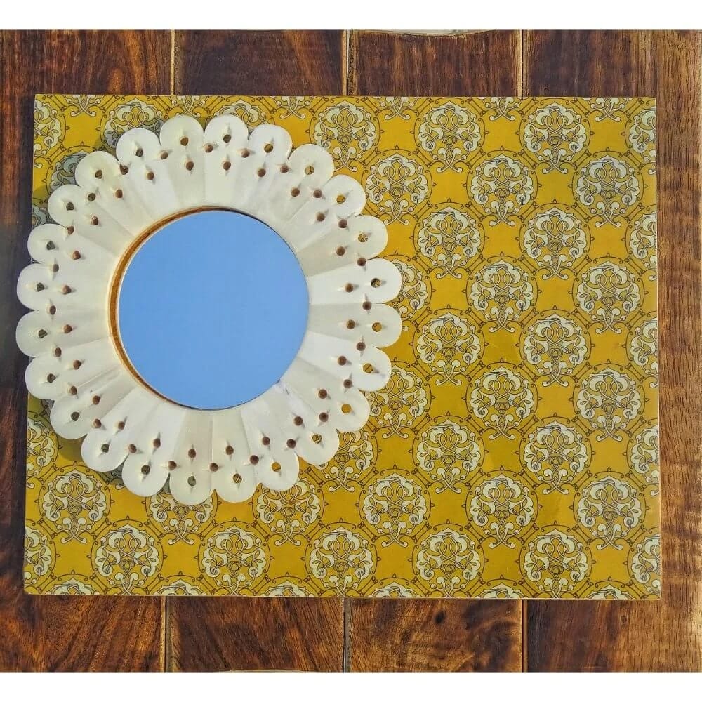 The Mohraj Handicraft Mirror with Jali