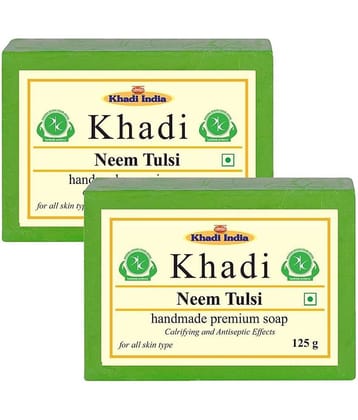 Premium Khadi Neem & Tulsi Soap 250 g Pack of 2