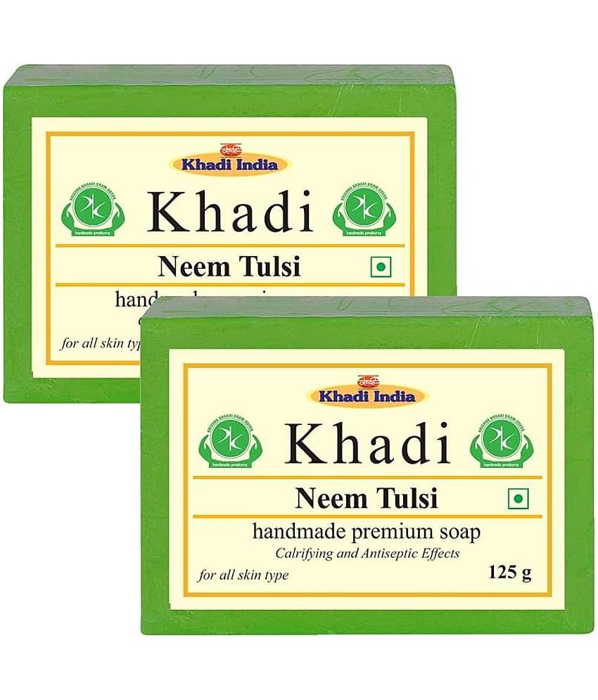Premium Khadi Neem & Tulsi Soap 250 g Pack of 2