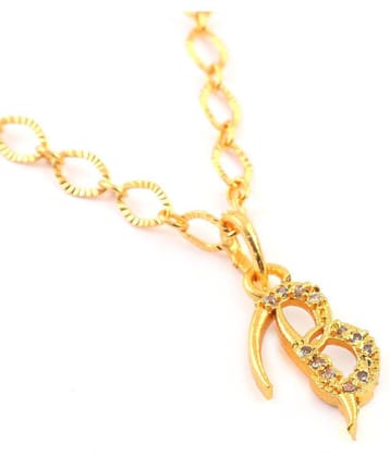 Jewar Mandi - Golden Pendant ( Pack of 1 ) - Golden